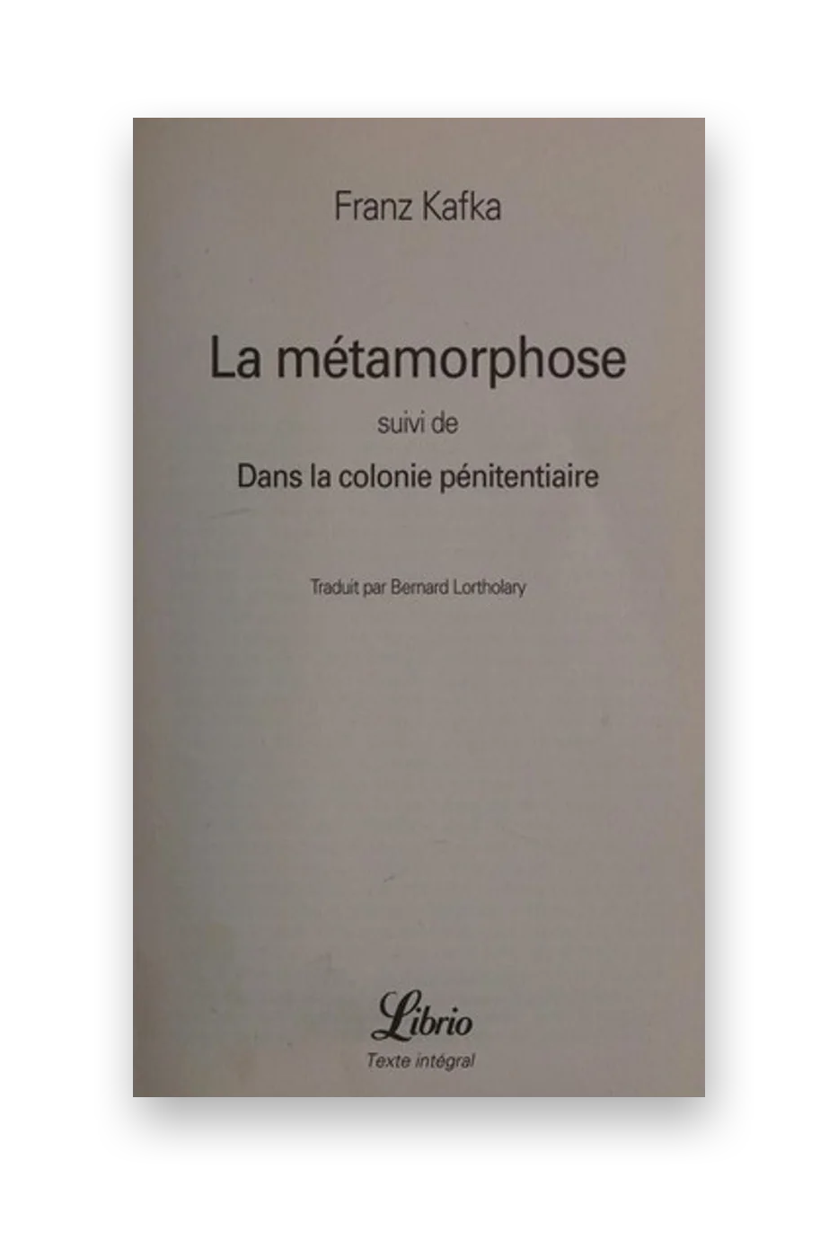 La Métamorphose