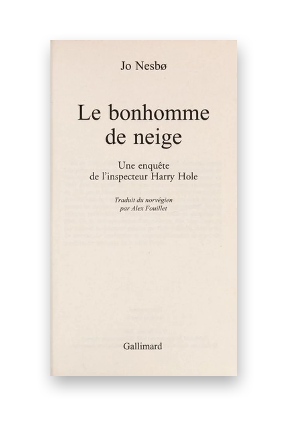 Le Bonhomme de neige