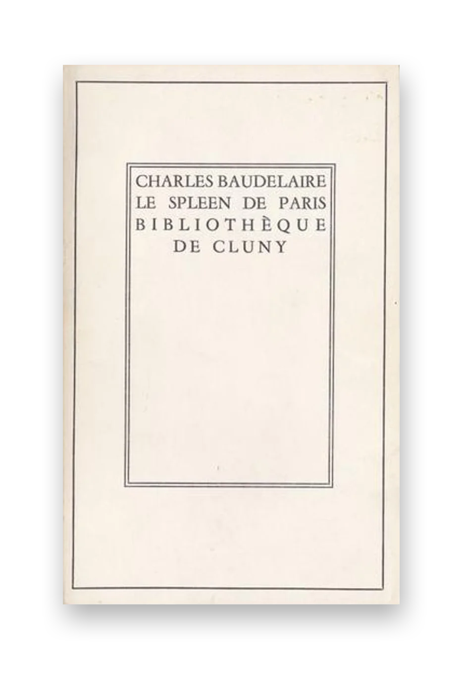 Le Spleen de Paris
