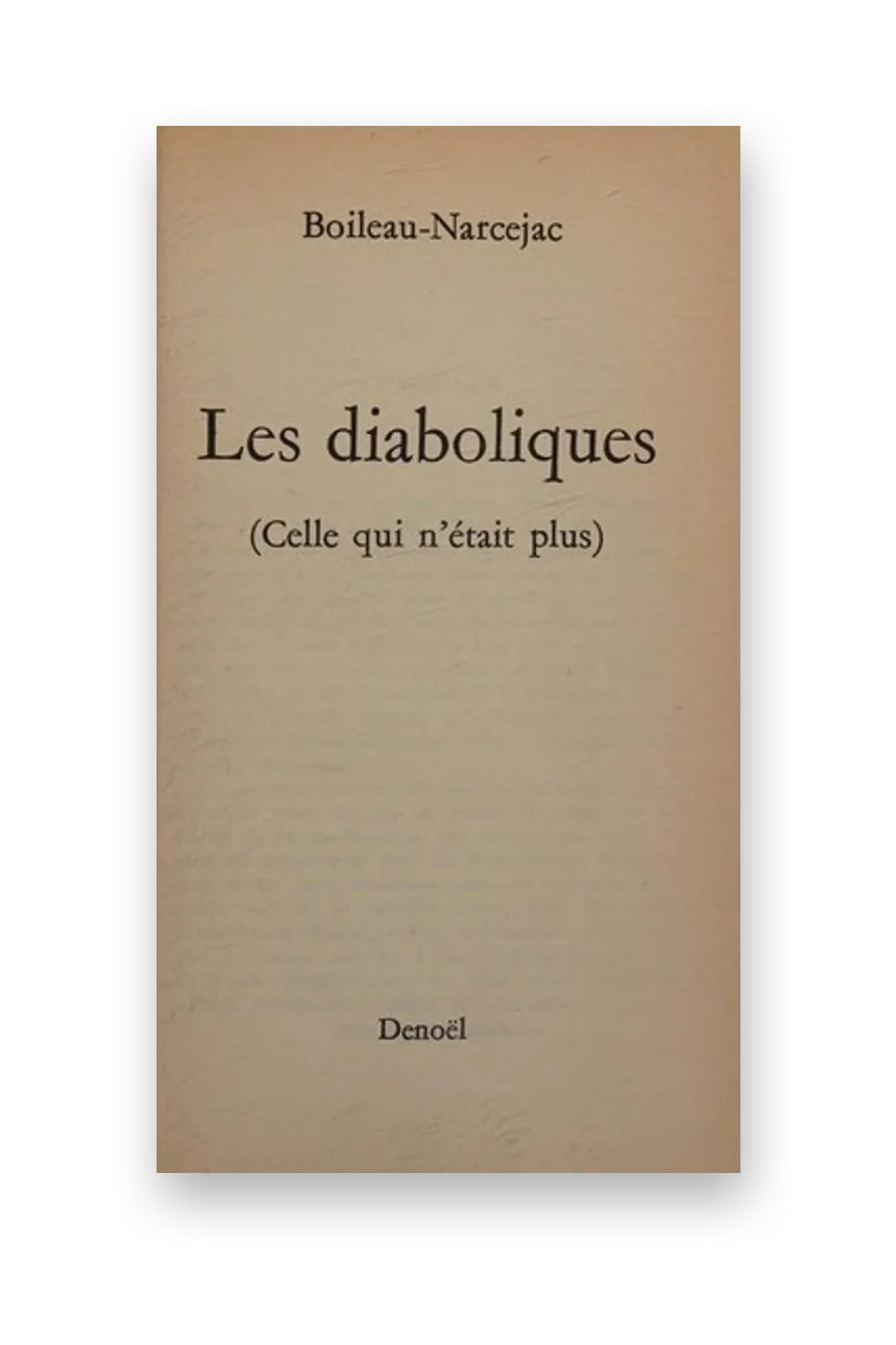 Les Diaboliques